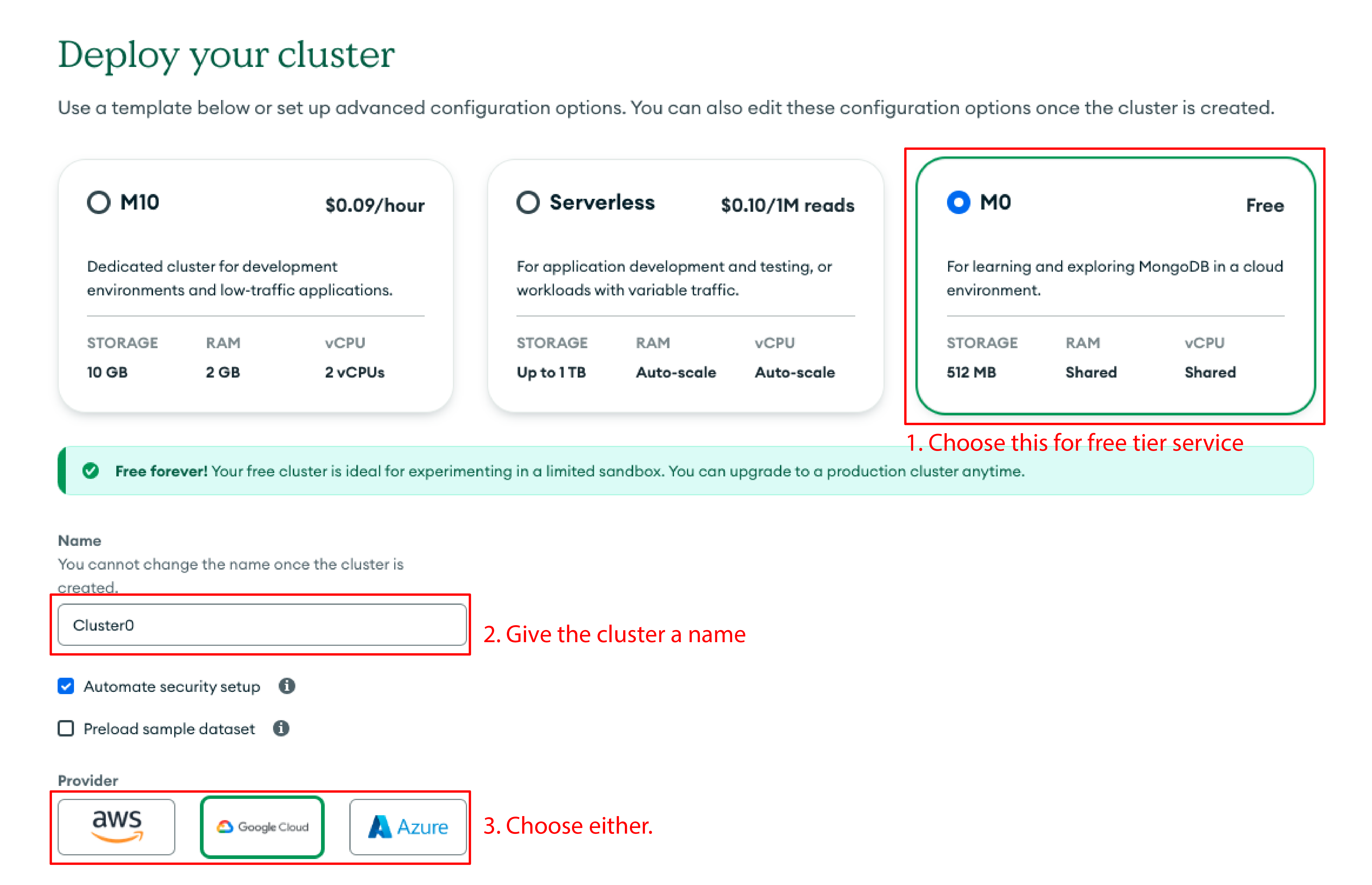 mongodb cluster setup 02